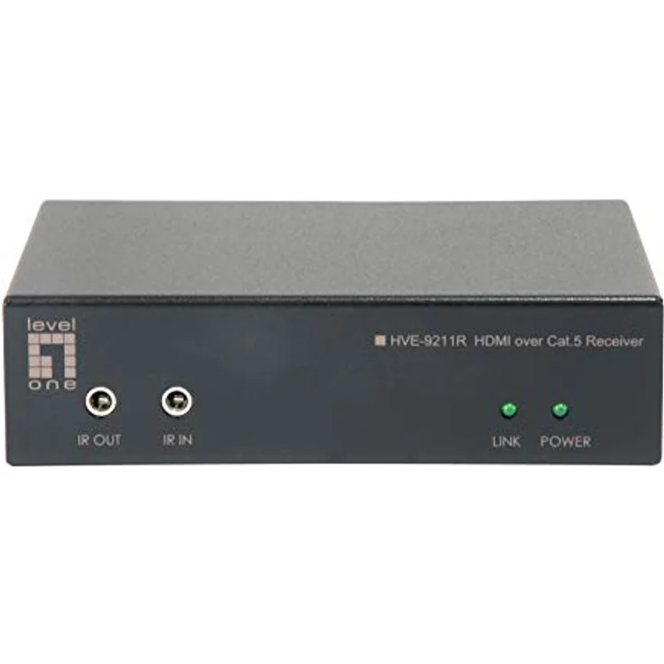 LevelOne HVE-9211R Antenne und Signalverstärker, Plug-and-Play, Reichweite 100m, Unterstützung für 4K und Dolby Audio, schwarz – Bild 3