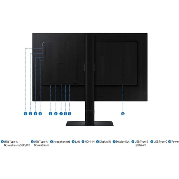 Samsung ViewFinity S60UD (24”) QHD Monitor, 24 Schwarz – Bild 5