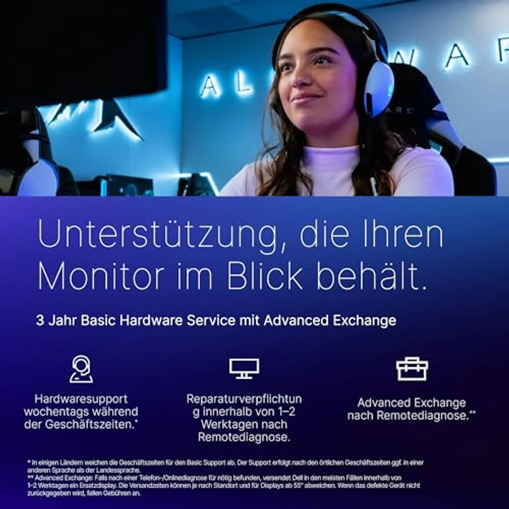 Alienware AW3225DM Gaming-Monitor 32" Gebogen 1500R QHD 2560x1440 HDR 400 VA-Panel 180 Hz 1 ms AMD FreeSync Premium VESA AdaptiveSync 2X HDMI 1x DisplayPort 3 Jahre Garantie – Schwarz – Bild 12