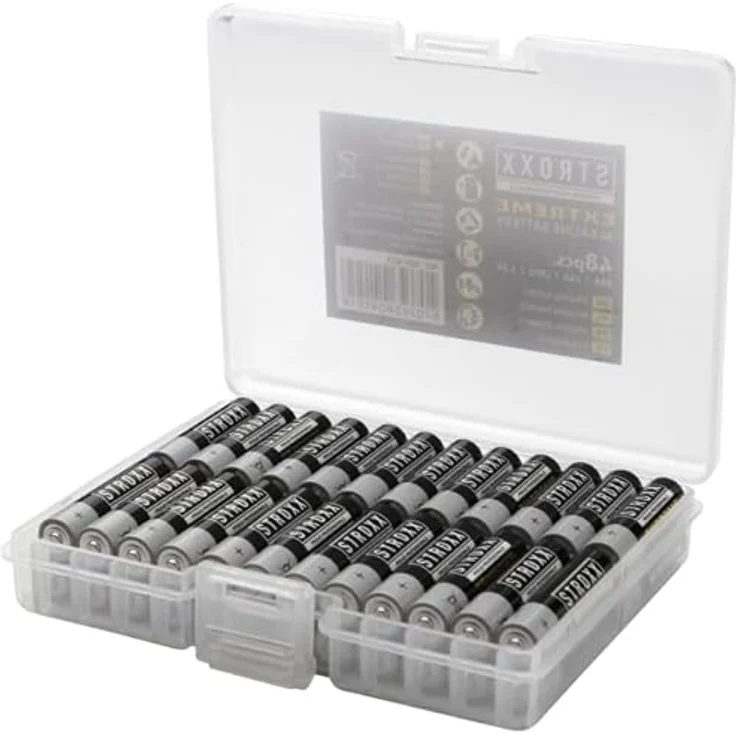 STROXX® Alkaline Batterie Extreme |AA/AAA| Batterien | Leistungsstark | Ultra-Premium | Vorratspack | LR03 | LR6 | (48er - AA) – Bild 2
