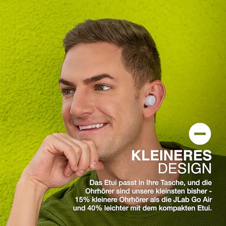 JLab Go Air Pop+ True Wireless Kopfhörer - Bluetooth 5.3, 35 Std. Akkulaufzeit, Lila – Bild 2