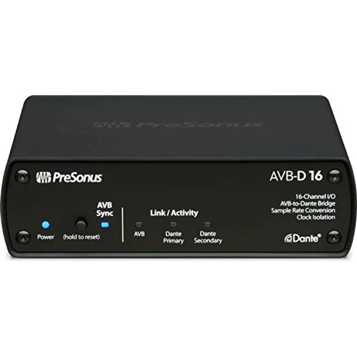 PreSonus AVB-D16 16x16 AVB-to-Dante Brücke, Audio-Interface mit asynchroner Sample Rate Konvertion und präziser Uhr-Isolation – Bild 5