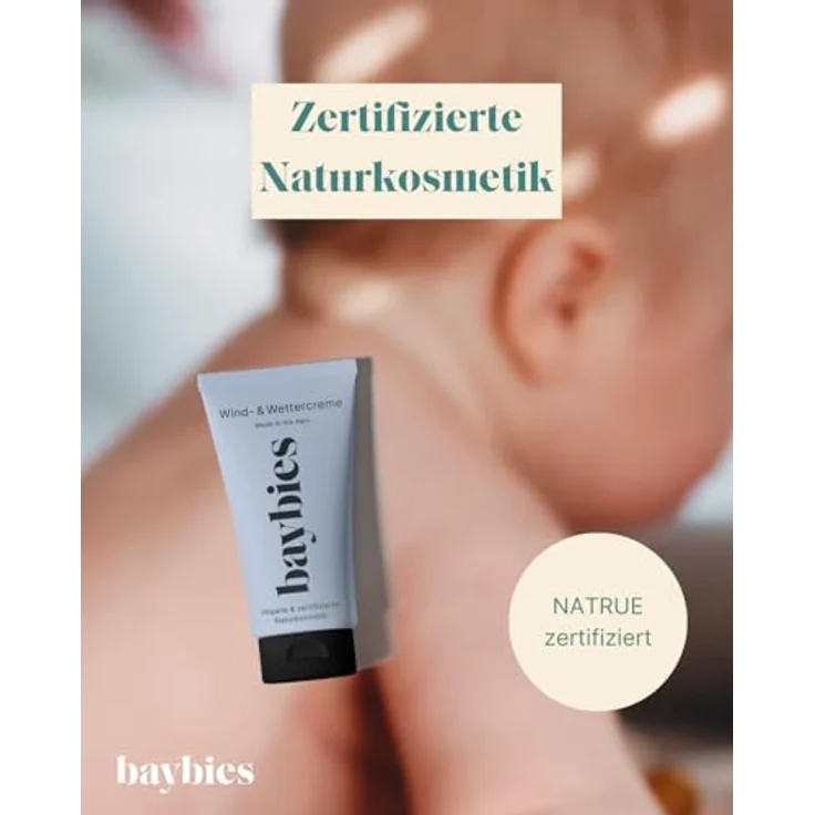 baybies Wind und Wettercreme 50 ml, Schützt vor Kälte und Nasse, Babycreme für sensible Babyhaut, Vegan & Naturzertifiziert, Mit Apothekerin Entwickelt – Bild 3
