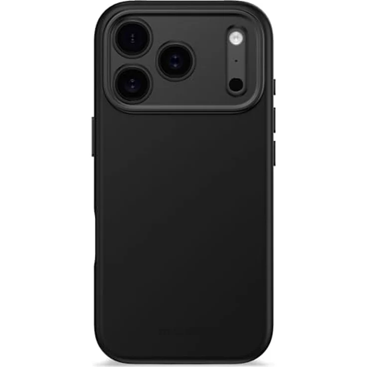 Decoded Silikonhülle für iPhone 17 Pro, Antibakterielle Beschichtung, MagSafe Kompatibel, Fallschutz, Kratzfest, Schwarz – Bild 1