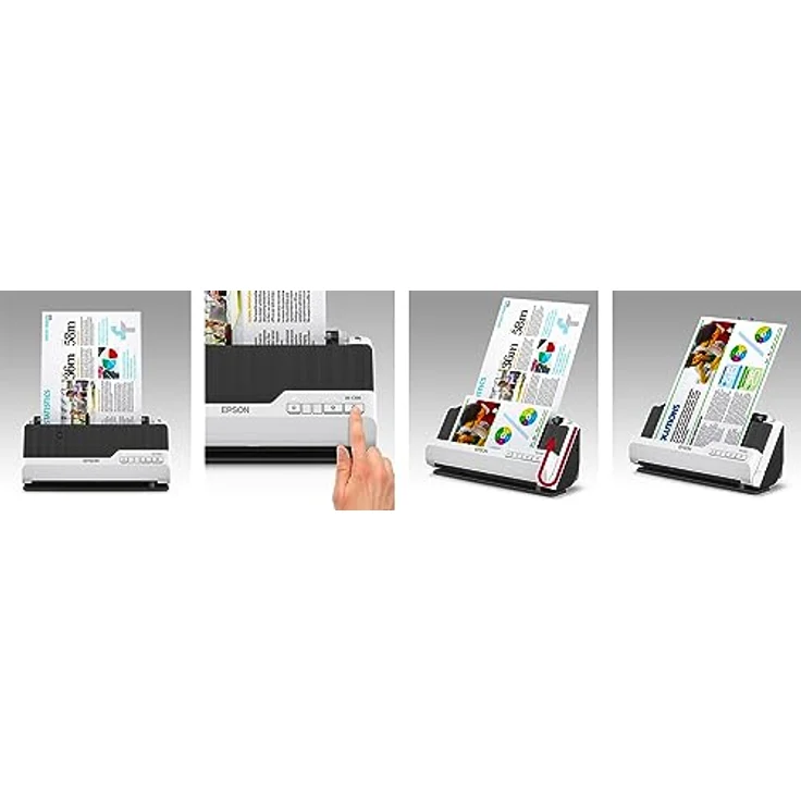 Epson DS-C330 Dokumentenscanner, Farbtiefe von 30 Bits, A4-Format, Duplex-Funktion, USB 2.0, grau – Bild 7