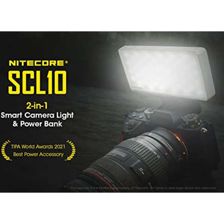 Nitecore SCL10 Kameralampe Power Bank RGB alle Lichtfarben – Bild 3