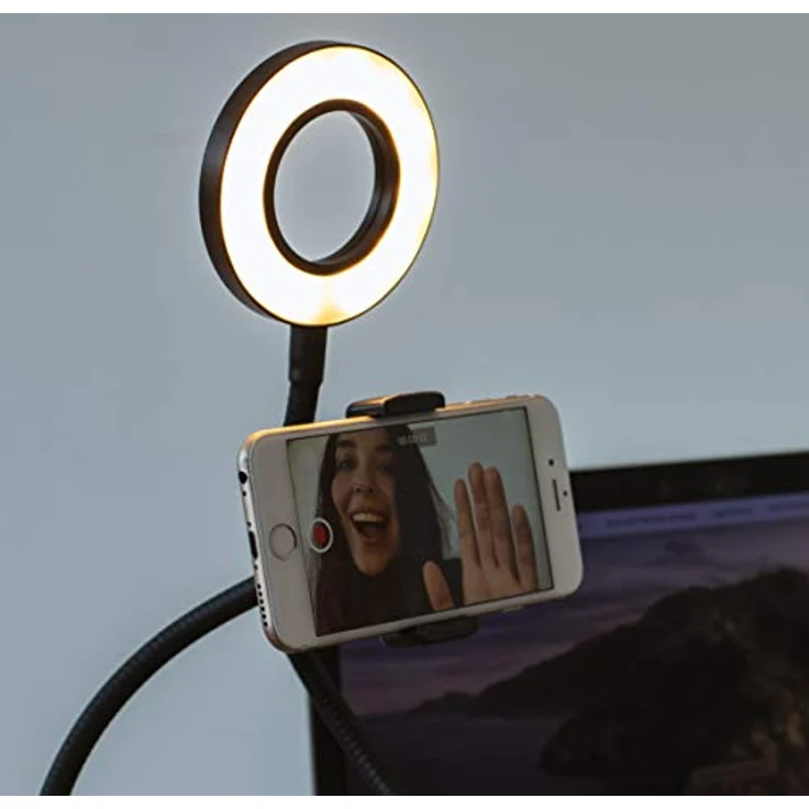 ThumbsUp! Vlogging Light Selfie Ringlicht Smartphone Halter – Bild 2