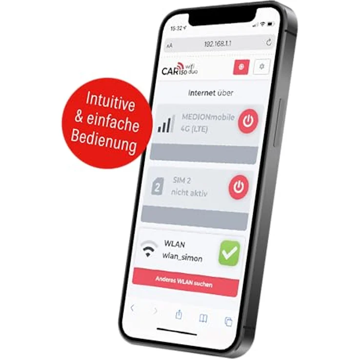 Kathrein CAR 5G LTE/WLAN, Router Set für Wohnwagen mit MIMO-Außenantenne, 2 SIM-Karten Einschübe, weiß – Bild 4