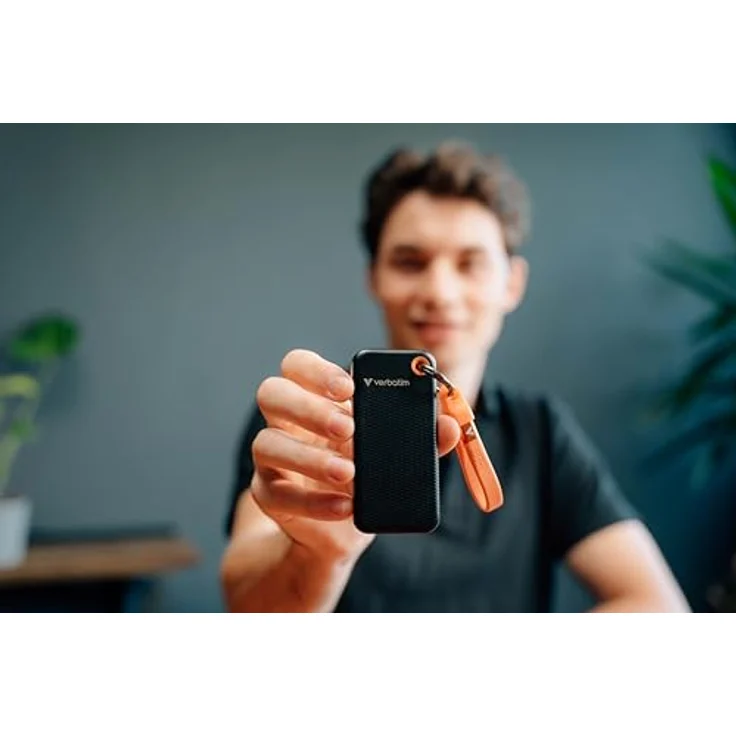 Verbatim Pocket SSD USB 3.2 Gen 2 1TB Black/Orange, Ultraleicht und blitzschnell 10 Gbps Transferrate – Bild 5