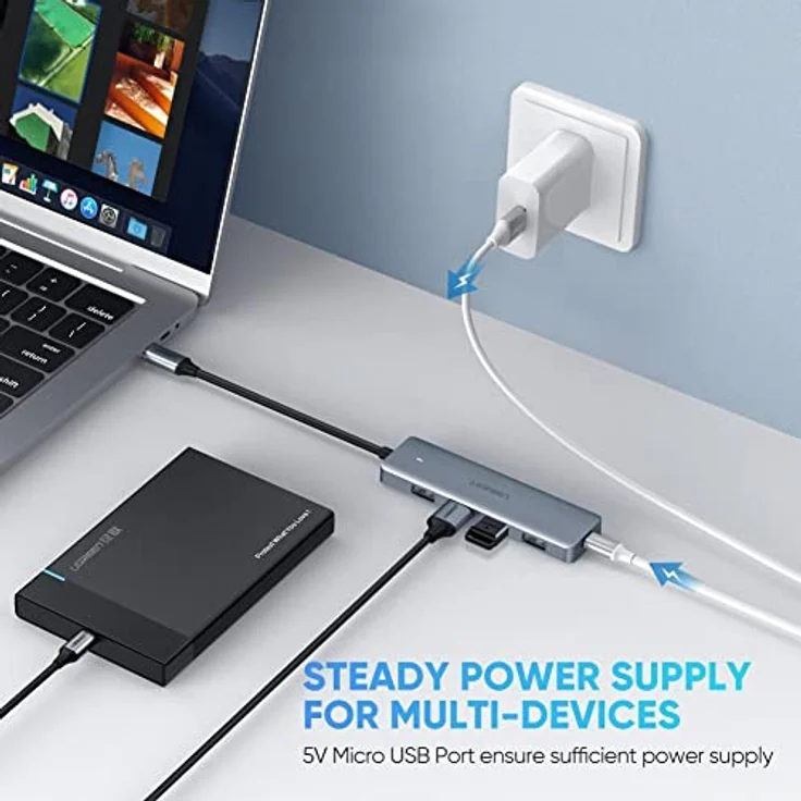 Ugreen USB-C 3.0 To 4 Ports HUB (70336) – Bild 6