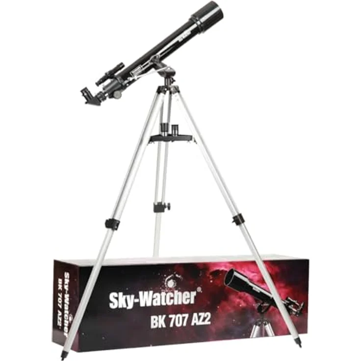 Skywatcher Mercury-707 (70mm (2,75 Zoll), f-700) Refraktor Teleskop Silber – Bild 5