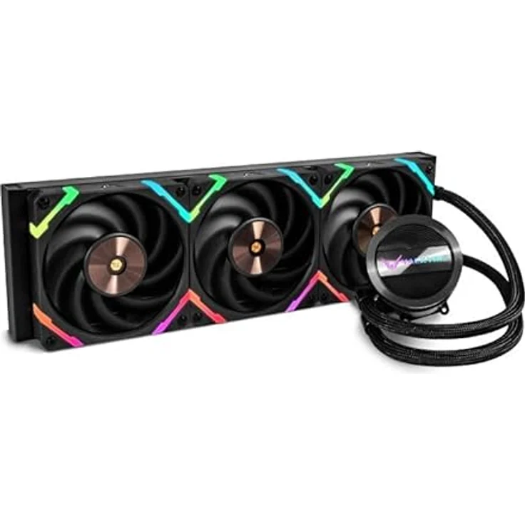 Valkyrie Dragonfang ARGB, 360mm Wasserkühlung mit RGB-Beleuchtung, schwarz – Bild 1