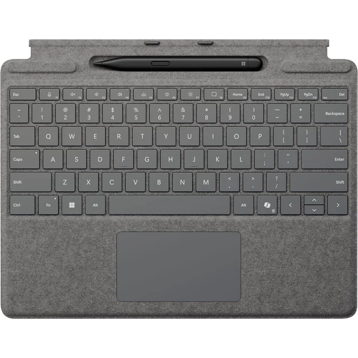 Microsoft Surface Pro mit Slim Pen Tastatur mit Touchpad (mit Slim Pen), Platin