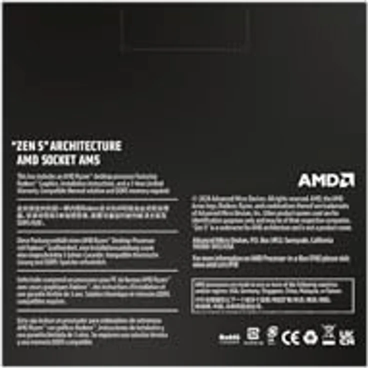 AMD Ryzen 9 9900X Prozessor, 12 Kerne/24 Threads, Zen 5-Architektur, 76MB L3 Cache, 120W TDP, Bis zu 5,6 GHz Boost-Frequenz, Socket AM5, DDR5 und PCIe 5.0, Kein Lüfter – Bild 4