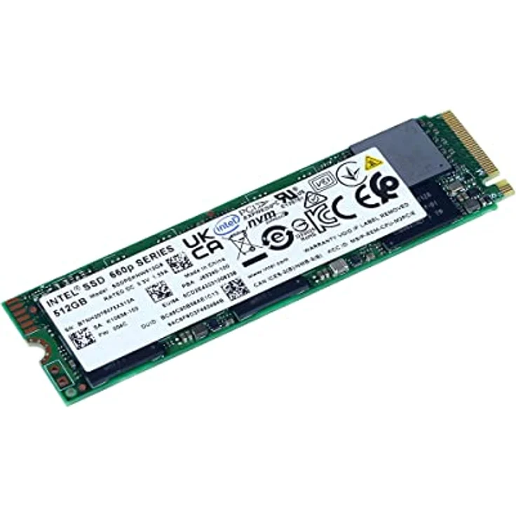 Intel Solid-State Drive 660p Series - Solid-State-Disk - verschlüsselt - 512 GB - intern - M.2 2280 - PCI Express 3.0 x4 (NVMe) - 256-Bit-AES (SSDPEKNW512G8X1) – Bild 3