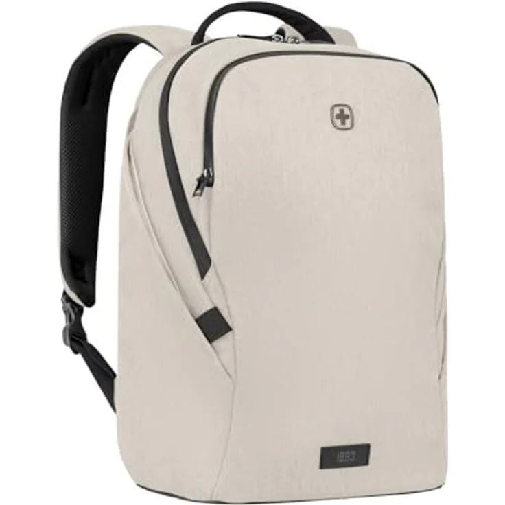 Wenger MX Light Rucksack für Laptop 16", gepolsterter Stauraum, Weiß – Bild 1