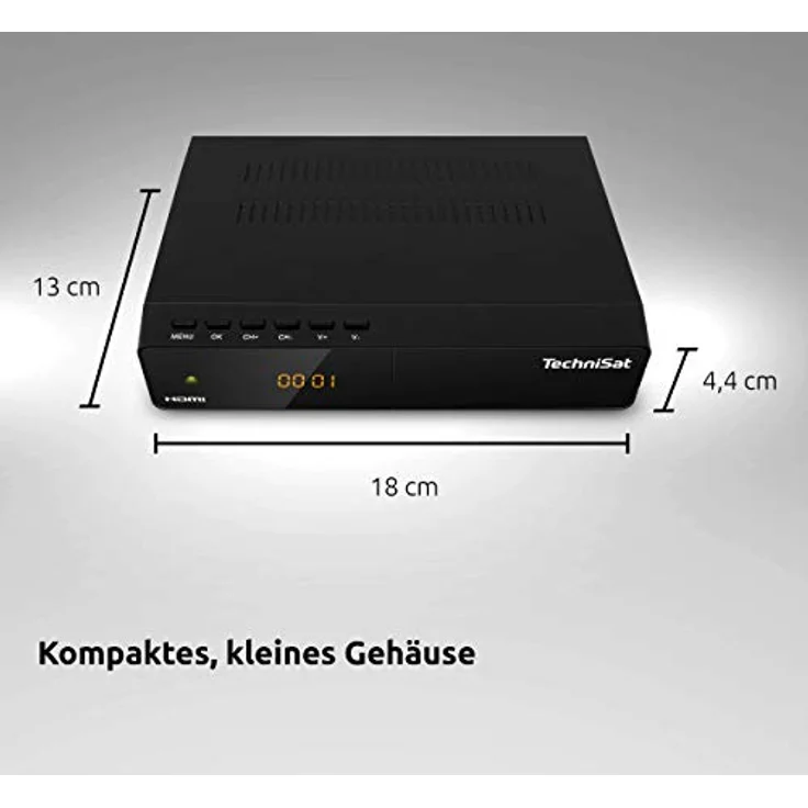 TechniSat HD-S 261 - kompakter digital HD Satelliten Receiver (Sat DVB-S/S2, HDTV, HDMI, USB Mediaplayer, vorinstallierte Programmliste, Sleeptimer, Nahbedienung am Gerät, Fernbedienung) schwarz – Bild 4