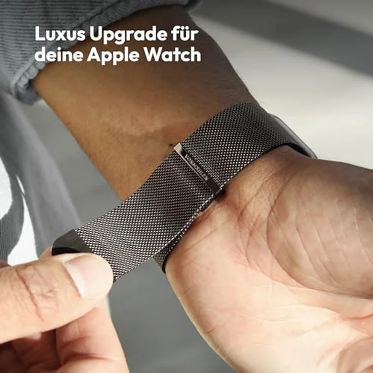 Vonmählen Milanese Loop 2 Armband für Apple Watch, 40/41/42 mm, Granite Grey, Versandkostenfrei – Bild 5