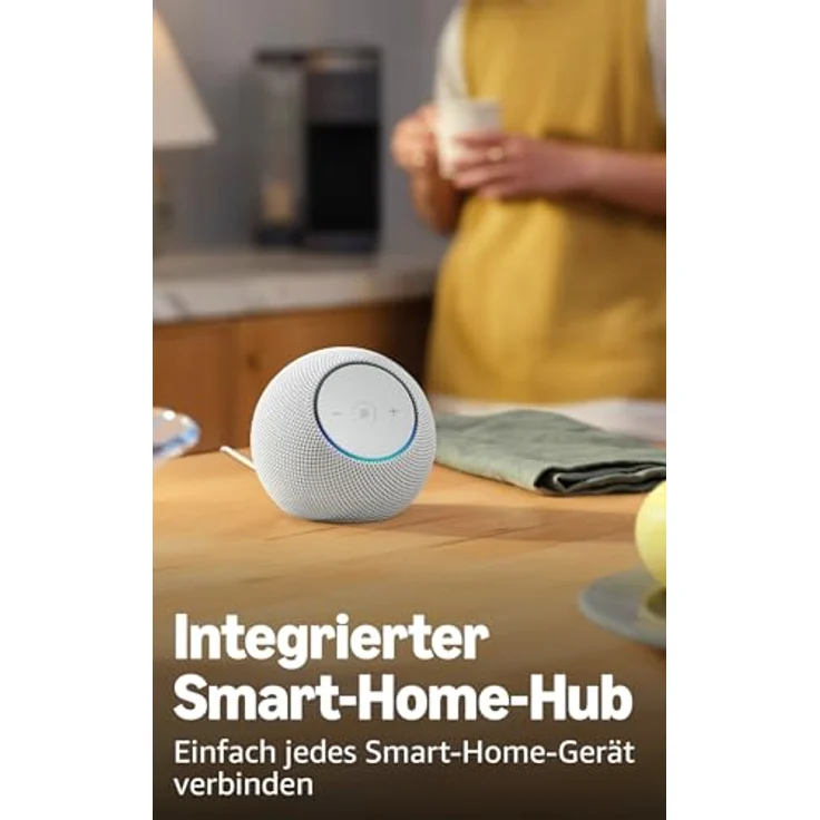 Amazon Echo Dot Max (2025), Alexa-Lautsprecher mit raumfüllendem Klang, integriertem Smart-Home-Hub und Omnisense-Technologie, Graphit – Bild 3