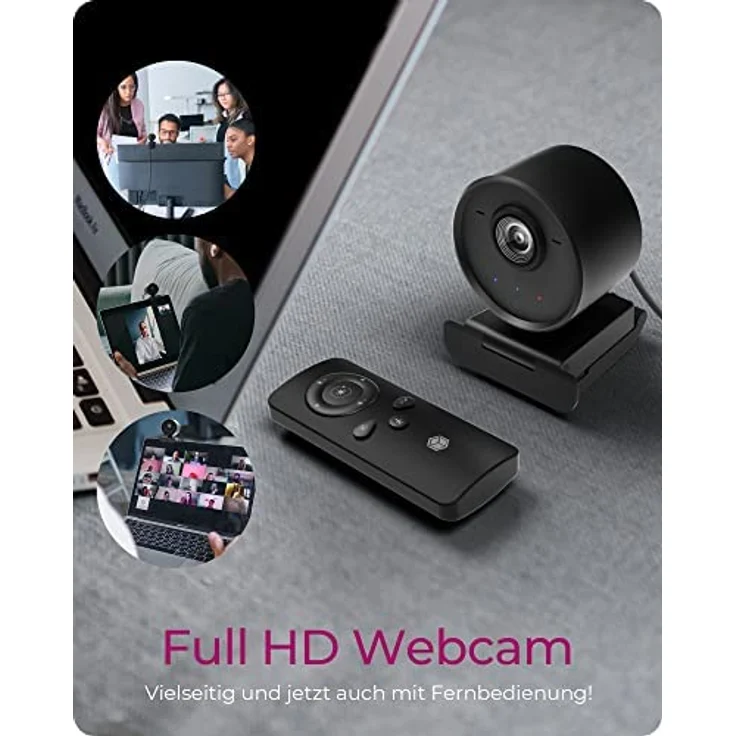 IcyBox Full-HD Webcam IB-CAM502-HD mit Fernbedienung – Bild 2