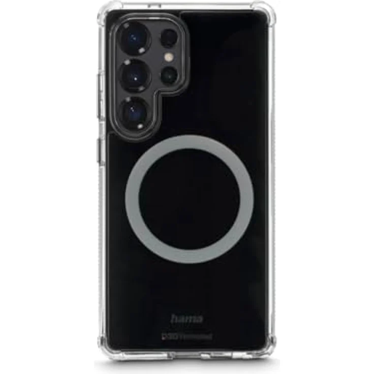 Hama Magnetische Handyhülle Extreme Protect für Samsung Galaxy S25 Ultra, D3O-lizenziert, Qi2 kompatibel, transparente Hülle mit Anti Gelbstich und induktiver Ladefunktion – Bild 9