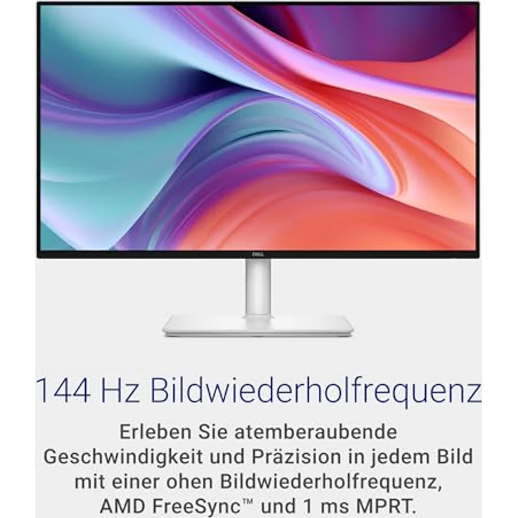 Dell 27 Plus Monitor S2725HSM, Full HD (1920x1080), 144Hz, IPS, 1ms MPRT, Höhenverstellbar, 99% sRGB, integrierte Lautsprecher, Weiß – Bild 3