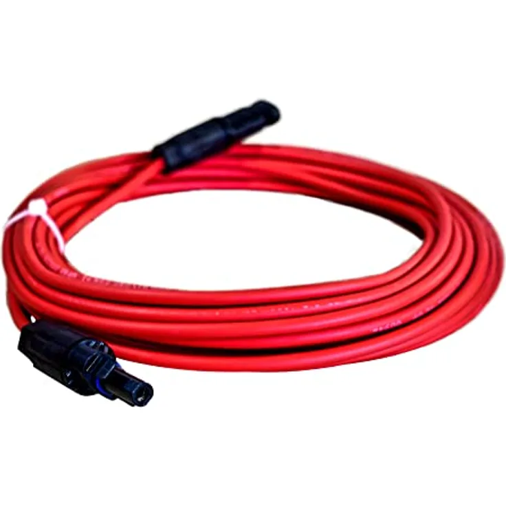 Doktorvolt Solarkabel Verlängerungskabel 4mm² mit Solarsteckern, rot, 45m, für Photovoltaik Anlagen, halogenfrei, IP67