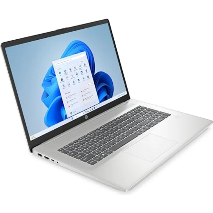 HP 17-cp2653ng Full HD Notebook, 43,9 cm (17.3 Zoll), 1920 x 1080 Pixel, 16 GB RAM, 512 GB SSD, AMD Ryzen 5 bis 4,3 GHz, Windows 11 Home, Silber – Bild 8