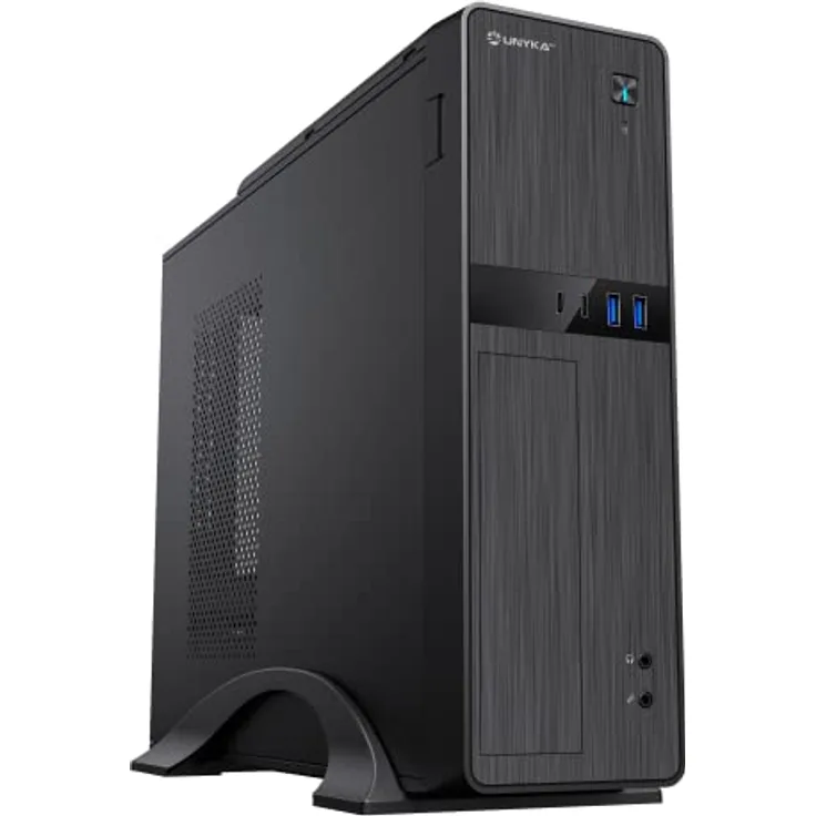 UNYKAck UK2011 Micro-ATX-Gehäuse, Schwarz