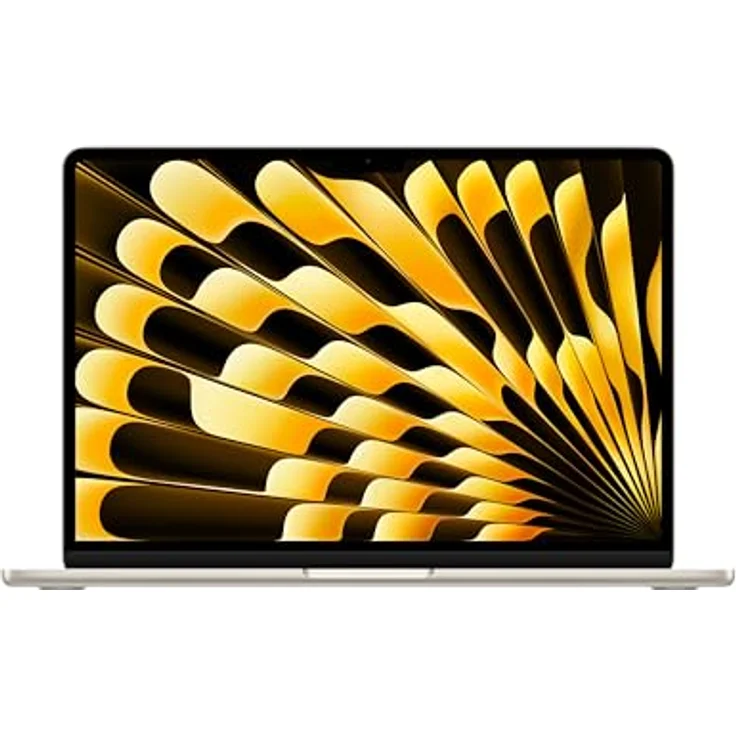 Apple 13" MacBook Air Laptop mit M3 Chip: 13,6" Liquid Retina Display, 24 GB gemeinsamer Arbeitsspeicher, 512 GB SSD Speicher, Polarstern – Bild 1