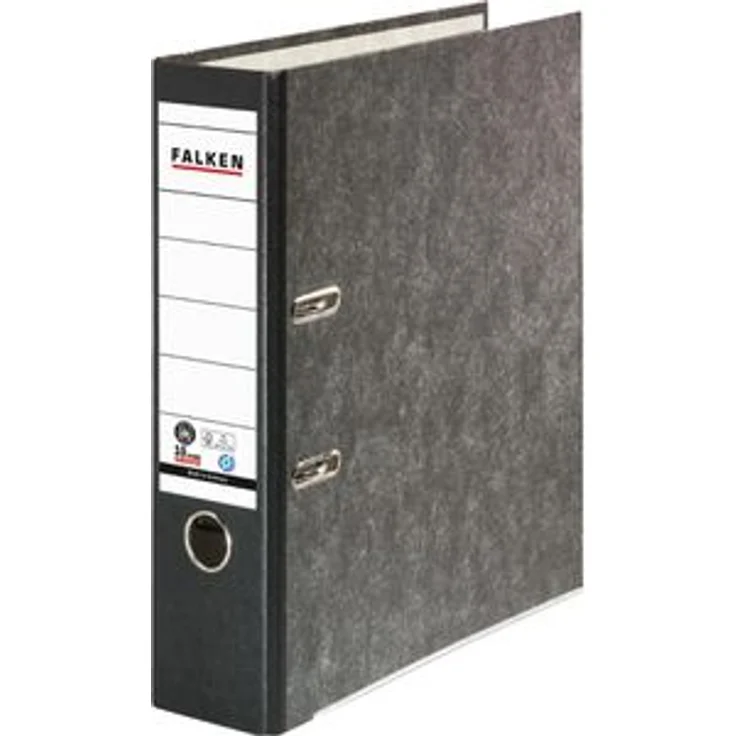 Falken 80024136 Ordner, A4, breit, Karton, schwarz – Bild 1