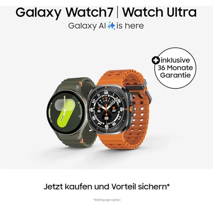Samsung Galaxy Watch 7 Smartwatch, Fitness-Uhr, Aktivitätstracker, 44mm, Bluetooth, Silver – Bild 2