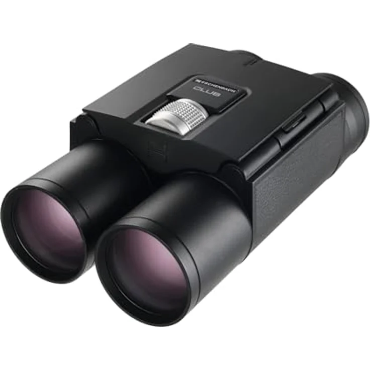 Eschenbach Fernglas Club 10x25 B, Dachkant-Fernglas mit BAK-4-Prismen, 25mm Öffnung, wasserdicht, Schwarz (gummiert) – Bild 3