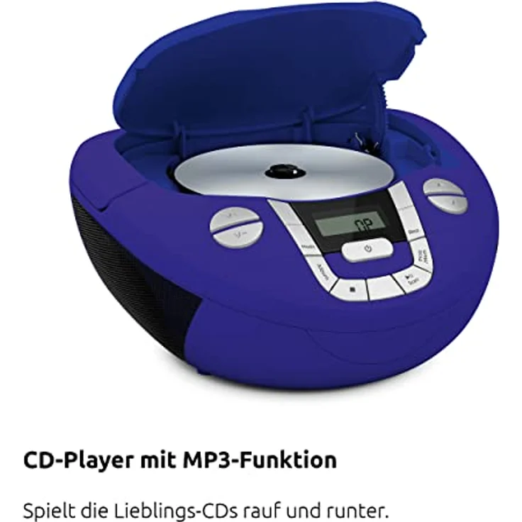 TechniSat Viola CD-1 | Boombox mit Bluetooth, Batteriebetrieb, CD-Player & UKW-Radio – Bild 5