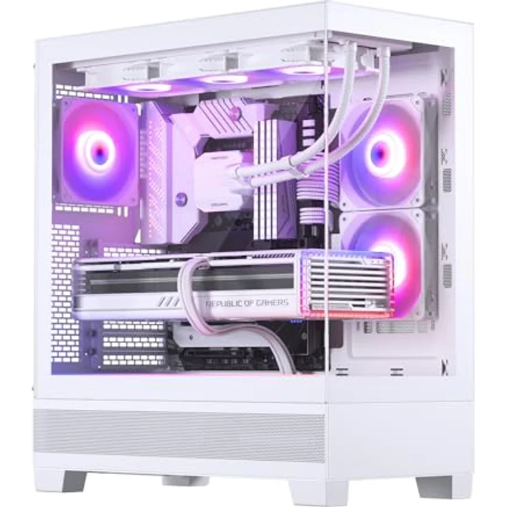 Phanteks XT View (E-ATX, Mini ITX, mATX, ATX), PC Gehäuse, Weiss – Bild 11
