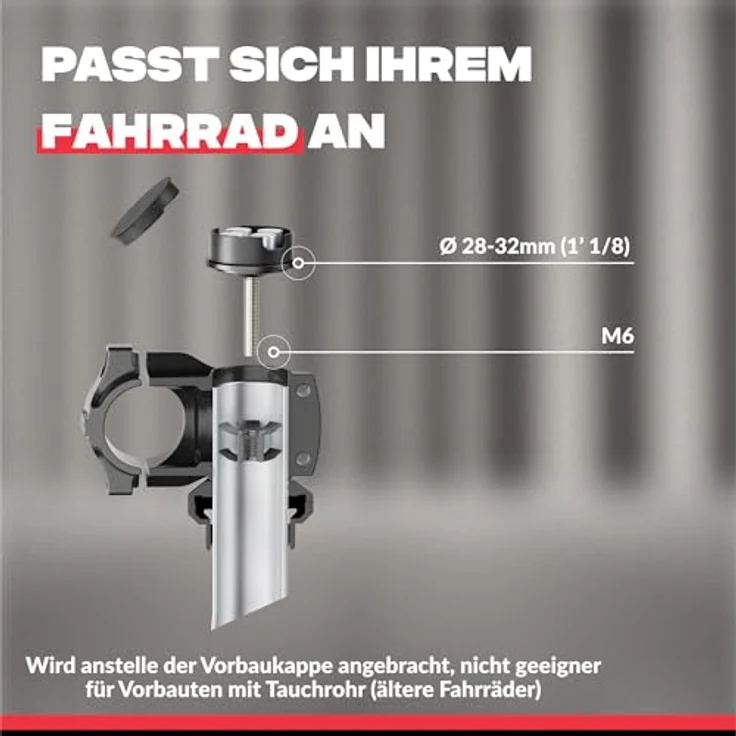 Shapeheart Telefonhalterung für Fahrradgabel, abnehmbare magnetische Hülle, schwarz, einfache Installation, optimierte Kompatibilität für Smartphones – Bild 4