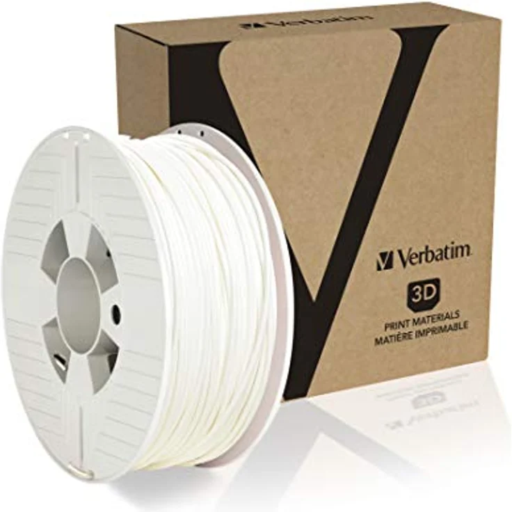 Verbatim PLA-Filament 3D-Druck, 2,85mm, 1kg, Hochleistungs-Polyactid-Filament zur Materialextrusion, für 3D-Drucker und 3D-Stift, 3D-Drucker-Filament aus PLA, 1 Spule 126m, weiß – Bild 2