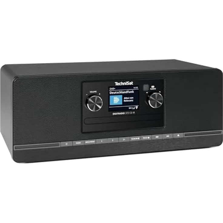 TechniSat DIGITRADIO 372 CD IR – Stereo Internetradio mit DAB+, UKW, CD-Player, WLAN, Bluetooth, Farbdisplay und App-Steuerung - Schwarz – Bild 1