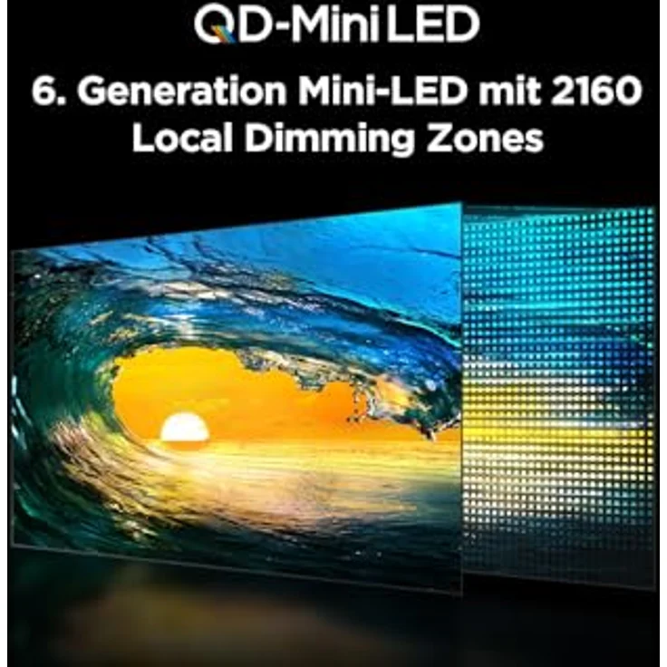 TCL 75Q10B 75 Zoll QLED PRO MiniLED Fernseher, 4K UHD, 4K HDR Premium 3500nits, Smart Google TV mit 144Hz Motion Clarity Pro und Onkyo 2.1.2 Dolby Atmos Sound, Schwarz – Bild 5