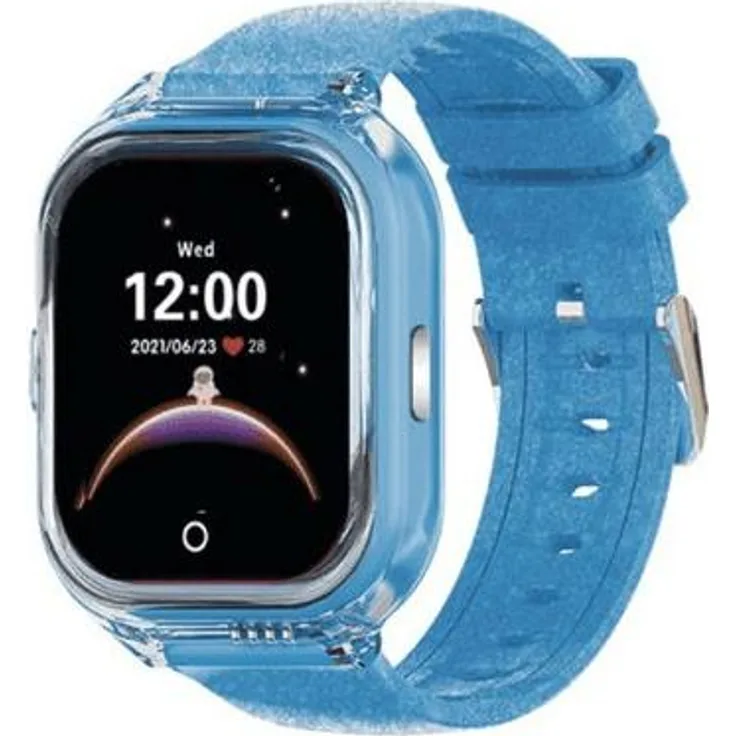 SaveFamily 8495390714392 Smartwatch für Kinder, 1.4" IPS Touchscreen, GPS, 4G, Blau, SOS-Knopf, 650 mAh Akku, Musikplayer & Spiele