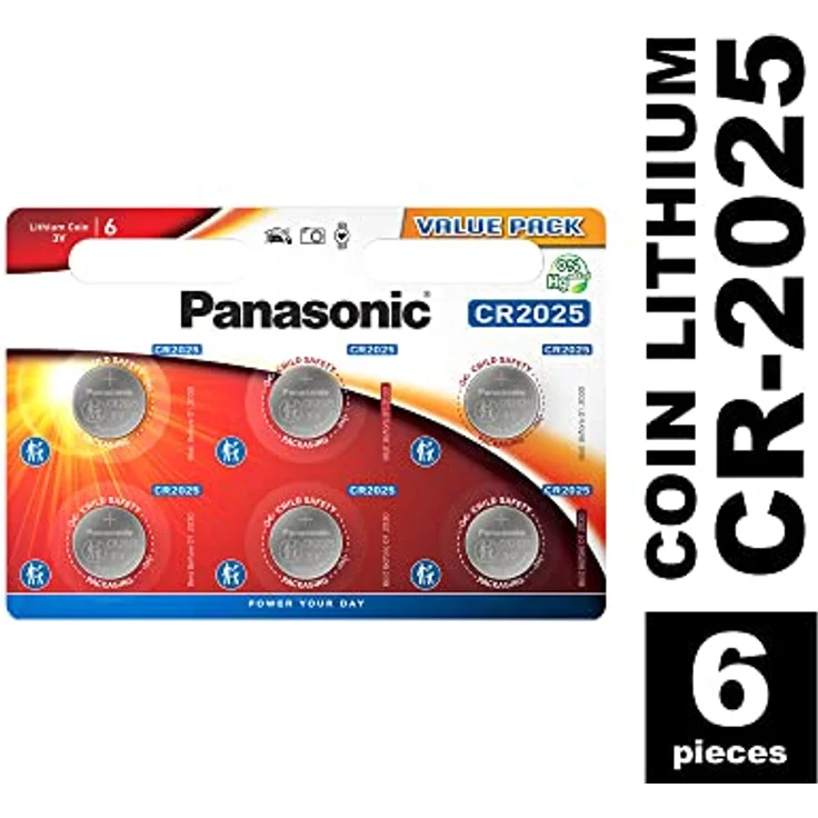 5 Stück Premium Blue Panasonic Batterien im Blister (5X CR2025 CR 2025 DL2025 BR2025 KCR2025 LM2025) 3V Lithium – Bild 3