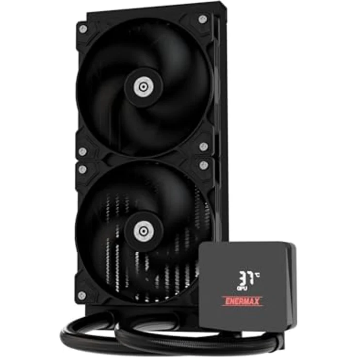 Enermax LIQMAX IV Series 240mm, All-in-One Flüssigkeitskühler für AM5/LGA1851, Schwarz, Dual-Chamber-Technologie, optimierte Temperaturkontrolle, einfache Installation – Bild 5