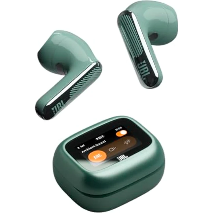 JBL Live Flex 4, Kabellose Noise-Cancelling-Ohrhörer mit Hi-Res Audio, Smart Charging Case, 50 Std. Akkulaufzeit, IP54 wasserdicht, Grün – Bild 4
