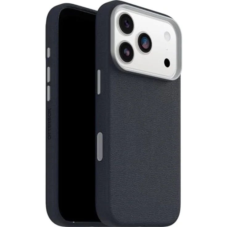 OtterBox Symmetry Series Cactus Leather MagSafe Hülle für iPhone 17 Pro, stoßfest, 3X Militärstandard getestet, dünn, Blau – Bild 1