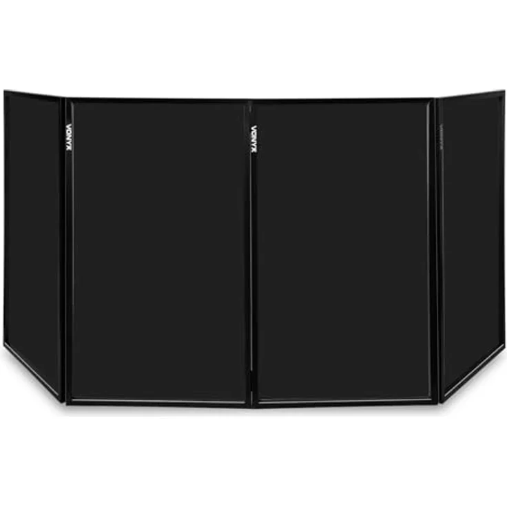 Vonyx DB2B Faltbare DJ Leinwand 120 x 70 Schwarz (4 Panels) – Bild 2