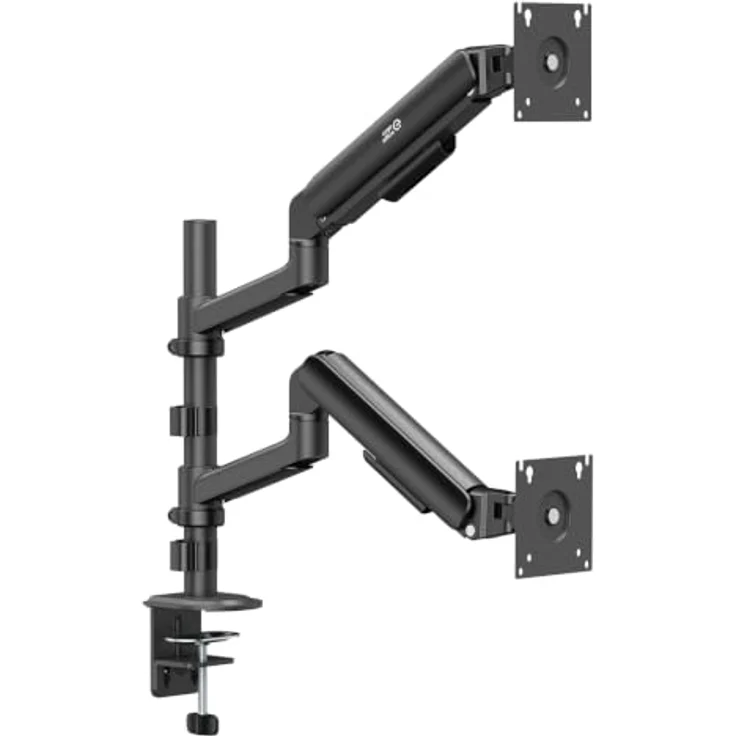 Ergo Office ER-692 Dual-Monitorhalterung für 2 Monitore (17–32 Zoll) mit Gasfedern, bis 10 kg pro Arm, VESA 75x75/100x100 – Bild 5