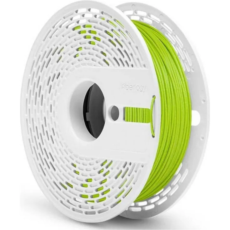 Fiberlogy PA12-15GF-LGREEN, 3D Filament aus Nylon PA12 mit 15% Glasfaserverstärkung, hohe Festigkeit und Temperaturbeständigkeit bis 170 °C, Grün, 1.75 mm, 500 g