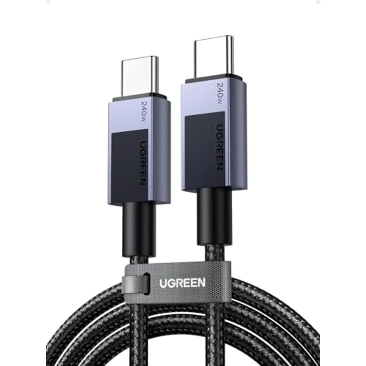 UGREEN 240W USB C auf USB C Kabel PD 3.1, Schnellladekabel für iPhone 17/Air/16/15, M3 MacBook Pro/Air, iPad Pro/Air 2024, Galaxy S24 Ultra, 1M, 480 Mbps Datenübertragung – Bild 1
