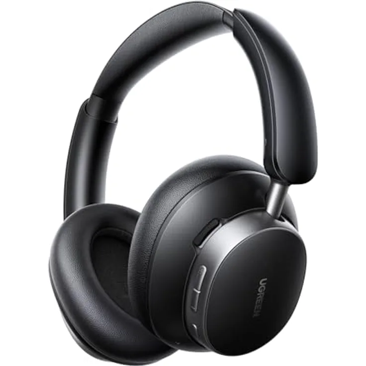 UGREEN Studio Pro, Kabellose Over-Ear Kopfhörer mit Hybrid Adaptive Active Noise Cancelling, Bluetooth 6.0, Hi-Res Audio, 120h Spielzeit, Duale Verbindung, Schwarz