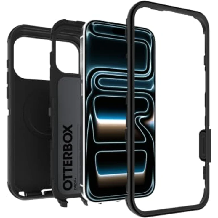 Otterbox Defender Series Pro Outdoorcase für Apple iPhone 18 Pro Max und iPhone 17 Pro Max, schwarz, MagSafe-kompatibel, dreilagiges Design mit Fallschutz und stoßdämpfenden Ecken – Bild 3